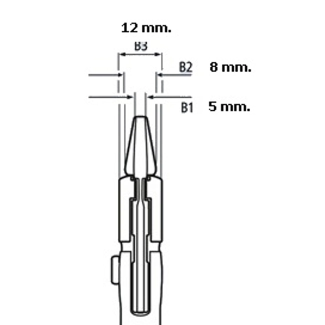 Vendita online Pinza chiave regolabile da 180 mm. - Knipex